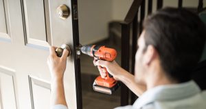 door lock installation
